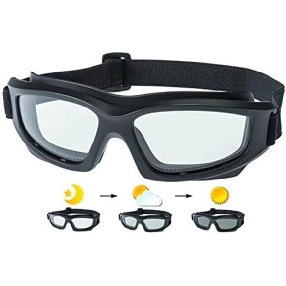 Motorcycle Goggles for Men Photochromic Riding ATV Dirt Bike Ski Eye Protection - Picture 8 of 8